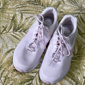 Nike pale pink revolution, running shoes